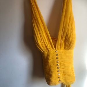 Super sexy yellow summer top